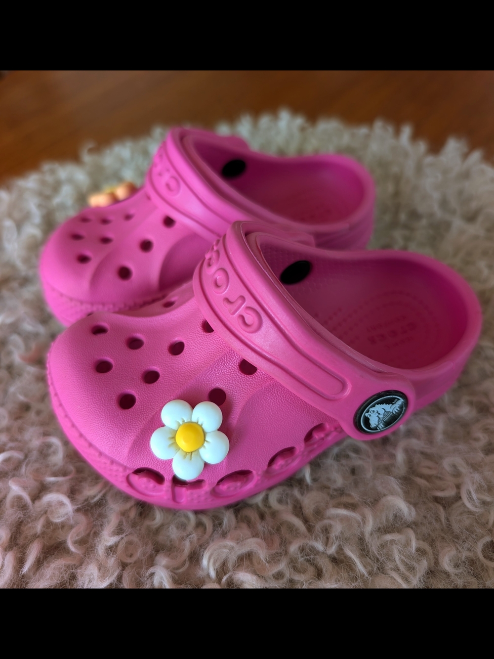 Crocs Electric Pink Toddler Baya Clog - Picture 2 of 6